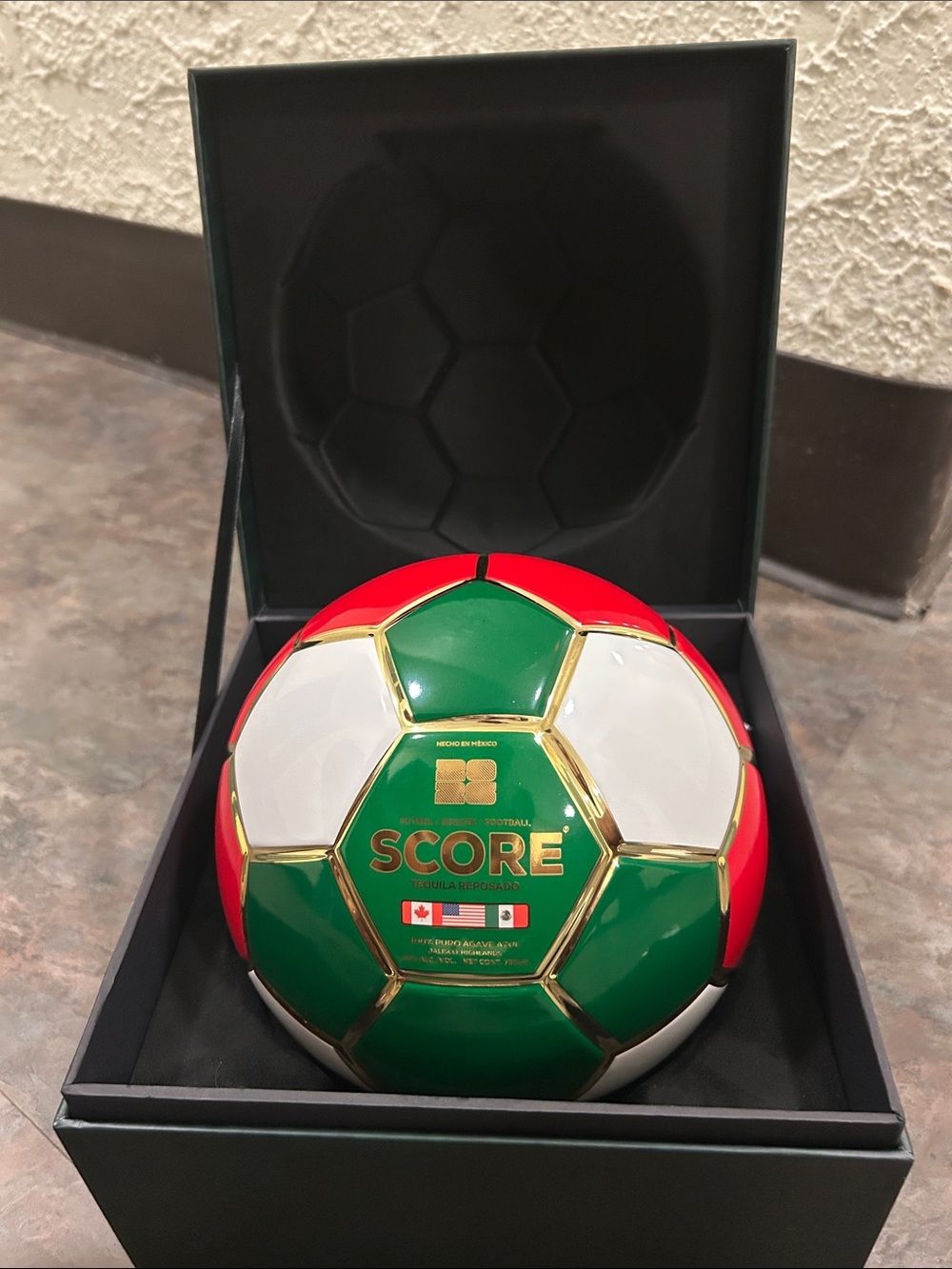 SCORE Soccer Ball Green White Red FIFA WORLD CUP 2026 TEQUILA BRAND NEW SEALED
